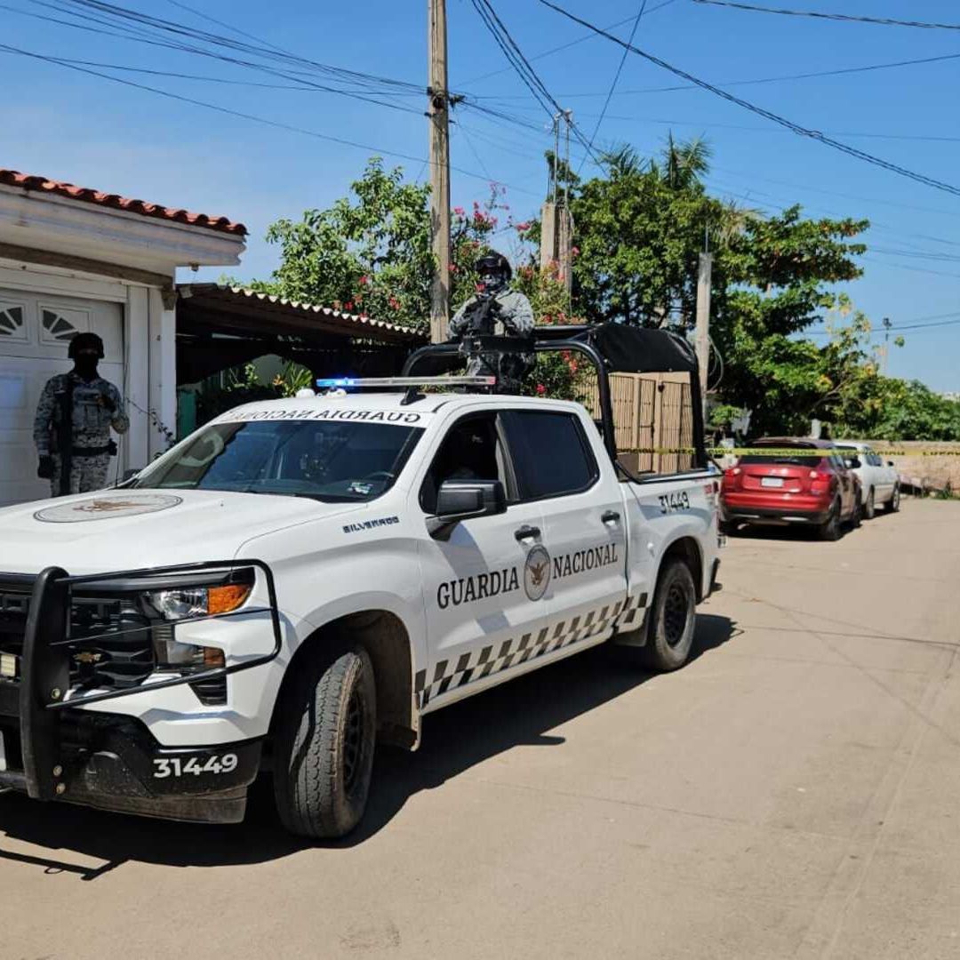 La zona fue acordonada por elementos de Seguridad.
